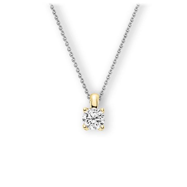 Collier in Weißgold 585 Gelbgold 585 mit 0,7 ct. Brillant tw, vs von 123gold - E-3WIDQ-WG5-1IV4J1Z Collier in Weißgold 585 Gelbgold 585 mit 0,7 ct. Brillant tw, vs von 123gold - E-3WIDQ-WG5-1IV4J1Z