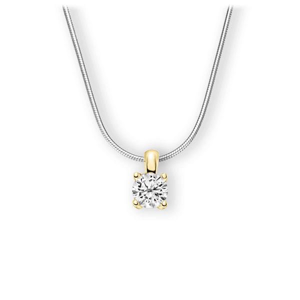 Collier in Weißgold 585 Gelbgold 585 mit 0,7 ct. Brillant tw, vs von 123gold - E-3WIHR-WG5-1IV4J1Z Collier in Weißgold 585 Gelbgold 585 mit 0,7 ct. Brillant tw, vs von 123gold - E-3WIHR-WG5-1IV4J1Z
