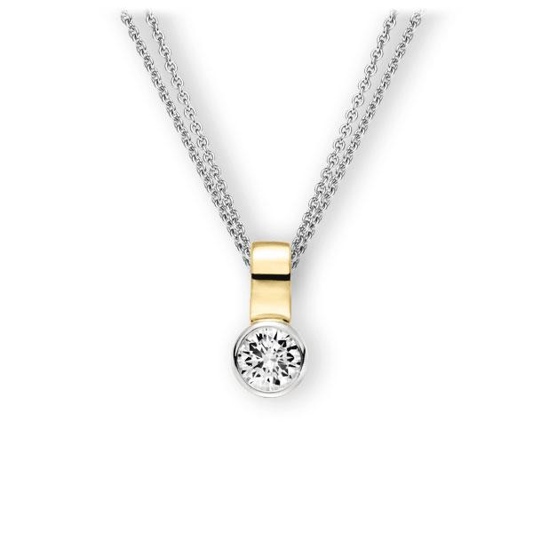 Collier in Weißgold 585 Gelbgold 585 mit 0,7 ct. Brillant tw, vs von 123gold - E-3WIWG-WG5-1IV4XRZ Collier in Weißgold 585 Gelbgold 585 mit 0,7 ct. Brillant tw, vs von 123gold - E-3WIWG-WG5-1IV4XRZ