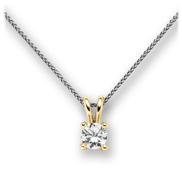 Collier in Weißgold 585 Gelbgold 585 mit 0,7 ct. Brillant tw, vs von acredo - A-10LF99-WG5-1IV4J1Z Collier in Weißgold 585 Gelbgold 585 mit 0,7 ct. Brillant tw, vs von acredo - A-10LF99-WG5-1IV4J1Z