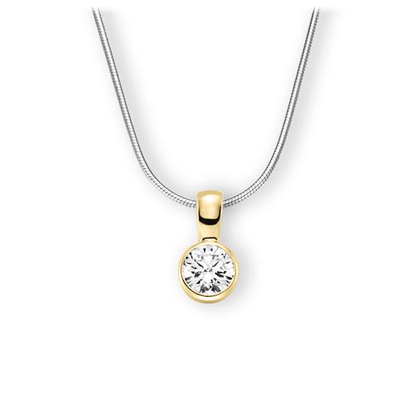 Collier in Weißgold 585 Gelbgold 585 mit 1 ct. Brillant tw, vs von 123gold - E-3WK2F-WG5-1IV64GZ Collier in Weißgold 585 Gelbgold 585 mit 1 ct. Brillant tw, vs von 123gold - E-3WK2F-WG5-1IV64GZ