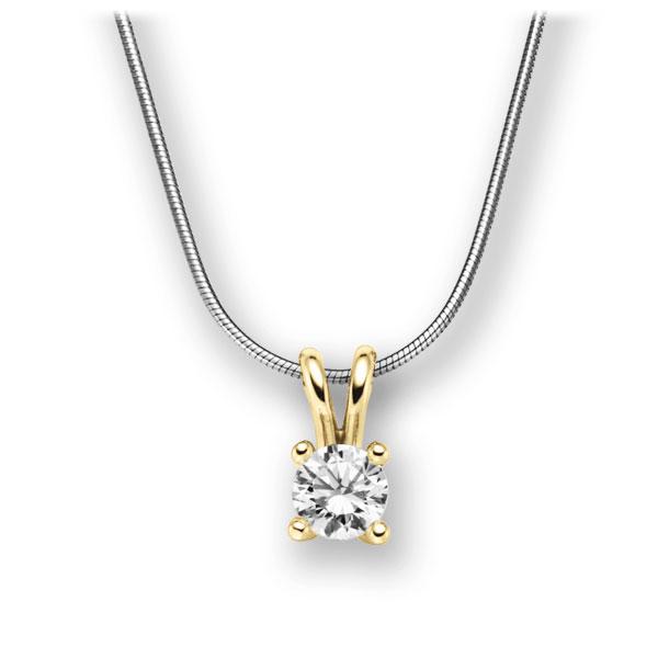 Collier in Weißgold 585 Gelbgold 585 mit 1 ct. Brillant tw, vs von acredo - A-10L6I9-WG5-1IV6K6Z Collier in Weißgold 585 Gelbgold 585 mit 1 ct. Brillant tw, vs von acredo - A-10L6I9-WG5-1IV6K6Z