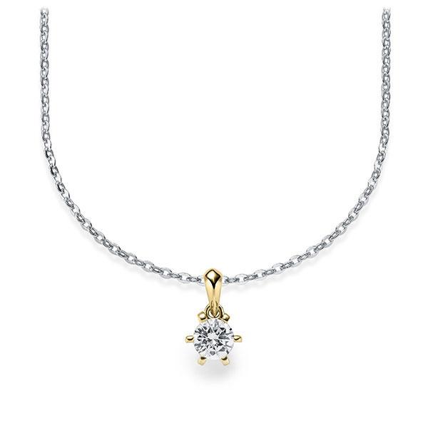 Collier in Weißgold 585 Gelbgold 585 mit zus. 0,25 ct. Brillant tw, vs von Steinberg - Q-ZLCHS-WG5-1U0ZYXZ Collier in Weißgold 585 Gelbgold 585 mit zus. 0,25 ct. Brillant tw, vs von Steinberg - Q-ZLCHS-WG5-1U0ZYXZ