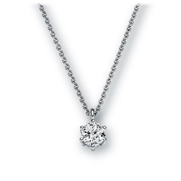 Collier in Weißgold 585 mit 0,3 ct. Brillant tw, vs von 123gold - E-2U6M6-WW5-1IV54LZ Collier in Weißgold 585 mit 0,3 ct. Brillant tw, vs von 123gold - E-2U6M6-WW5-1IV54LZ