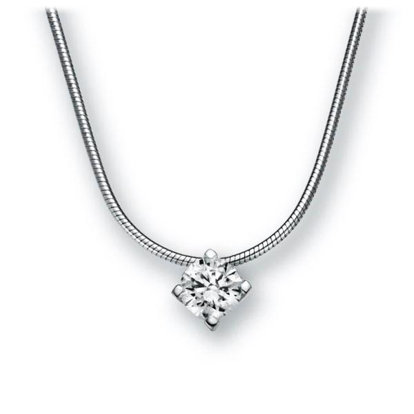 Collier in Weißgold 585 mit 0,3 ct. Brillant tw, vs von 123gold - E-2U6V4-WW5-1IV6N1Z Collier in Weißgold 585 mit 0,3 ct. Brillant tw, vs von 123gold - E-2U6V4-WW5-1IV6N1Z