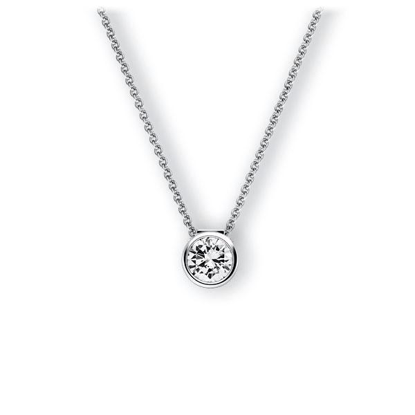 Collier in Weißgold 585 mit 0,3 ct. Brillant tw, vs von 123gold - E-3VB4A-WW5-1IV5DGZ Collier in Weißgold 585 mit 0,3 ct. Brillant tw, vs von 123gold - E-3VB4A-WW5-1IV5DGZ