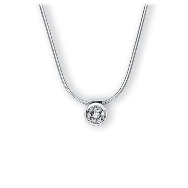 Collier in Weißgold 585 mit 0,3 ct. Brillant tw, vs von 123gold - E-3VB7V-WW5-1IV5DGZ Collier in Weißgold 585 mit 0,3 ct. Brillant tw, vs von 123gold - E-3VB7V-WW5-1IV5DGZ