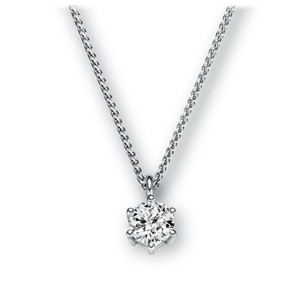 Collier in Weißgold 585 mit 0,4 ct. Brillant tw, vs von 123gold - E-2U6RT-WW5-1IV561Z Collier in Weißgold 585 mit 0,4 ct. Brillant tw, vs von 123gold - E-2U6RT-WW5-1IV561Z