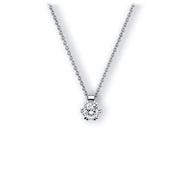 Collier in Weißgold 585 mit 0,4 ct. Brillant tw, vs von 123gold - E-3WIKG-WW5-1IV561Z Collier in Weißgold 585 mit 0,4 ct. Brillant tw, vs von 123gold - E-3WIKG-WW5-1IV561Z