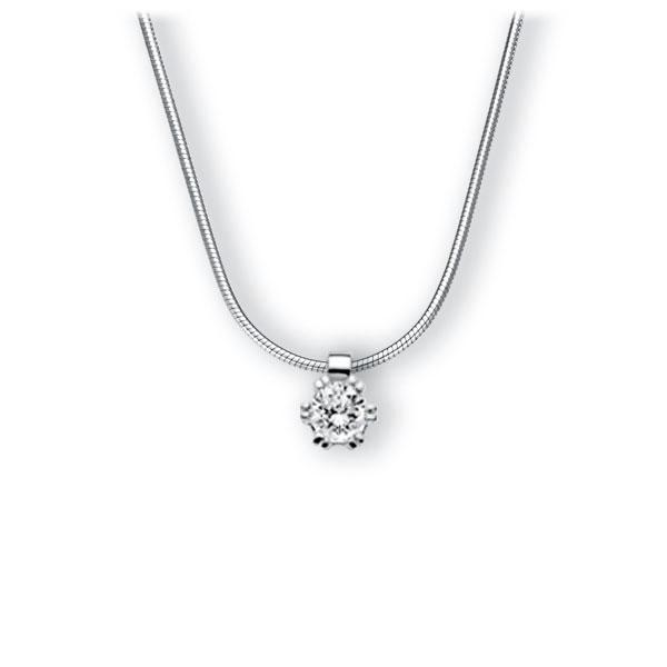 Collier in Weißgold 585 mit 0,4 ct. Brillant tw, vs von 123gold - E-3WIPM-WW5-1IV561Z Collier in Weißgold 585 mit 0,4 ct. Brillant tw, vs von 123gold - E-3WIPM-WW5-1IV561Z