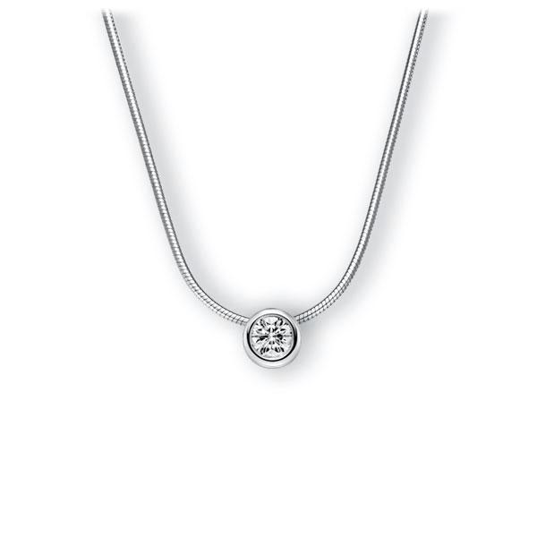 Collier in Weißgold 585 mit 0,4 ct. Brillant tw, vs von 123gold - E-3WJJ1-WW5-1IV50BZ Collier in Weißgold 585 mit 0,4 ct. Brillant tw, vs von 123gold - E-3WJJ1-WW5-1IV50BZ