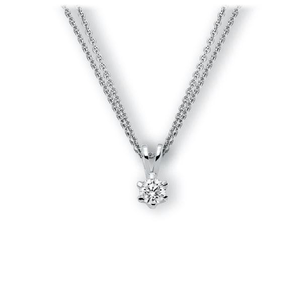 Collier in Weißgold 585 mit 0,4 ct. Brillant tw, vs von 123gold - E-3WJUL-WW5-1IV561Z Collier in Weißgold 585 mit 0,4 ct. Brillant tw, vs von 123gold - E-3WJUL-WW5-1IV561Z
