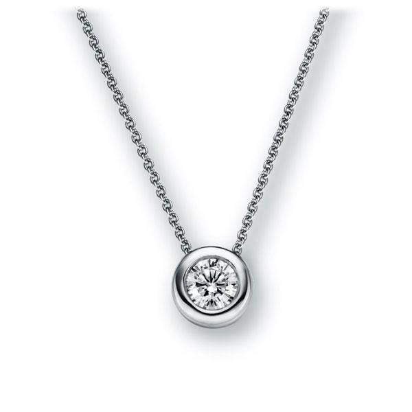 Collier in Weißgold 585 mit 0,5 ct. Brillant tw, si von 123gold - E-2TWZZ-WW5-1R7KALZ Collier in Weißgold 585 mit 0,5 ct. Brillant tw, si von 123gold - E-2TWZZ-WW5-1R7KALZ