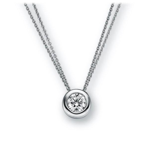 Collier in Weißgold 585 mit 0,5 ct. Brillant tw, vs von 123gold - E-2TX26-WW5-1IV4L1Z Collier in Weißgold 585 mit 0,5 ct. Brillant tw, vs von 123gold - E-2TX26-WW5-1IV4L1Z