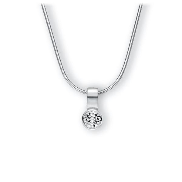 Collier in Weißgold 585 mit 0,5 ct. Brillant tw, vs von 123gold - E-3WIY9-WW5-1IV4L1Z Collier in Weißgold 585 mit 0,5 ct. Brillant tw, vs von 123gold - E-3WIY9-WW5-1IV4L1Z