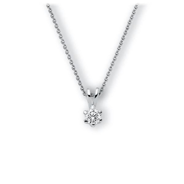Collier in Weißgold 585 mit 0,5 ct. Brillant tw, vs von 123gold - E-3WJU0-WW5-1IV54BZ Collier in Weißgold 585 mit 0,5 ct. Brillant tw, vs von 123gold - E-3WJU0-WW5-1IV54BZ