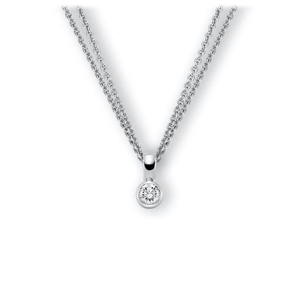 Collier in Weißgold 585 mit 0,5 ct. Brillant tw, vs von 123gold - E-3WK18-WW5-1IV4L1Z Collier in Weißgold 585 mit 0,5 ct. Brillant tw, vs von 123gold - E-3WK18-WW5-1IV4L1Z