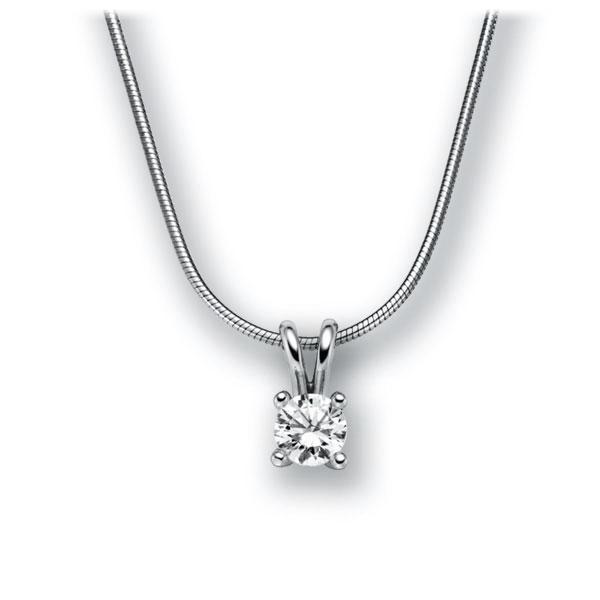 Collier in Weißgold 585 mit 0,5 ct. Brillant tw, vs von acredo - A-10L24L-WW5-1IV4KGZ Collier in Weißgold 585 mit 0,5 ct. Brillant tw, vs von acredo - A-10L24L-WW5-1IV4KGZ