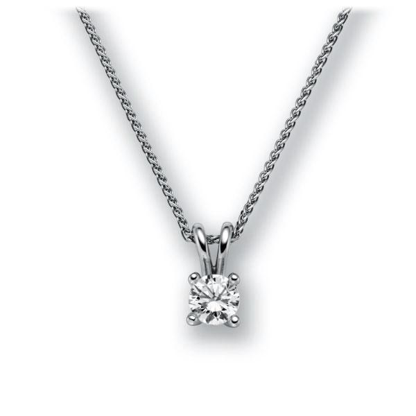 Collier in Weißgold 585 mit 0,5 ct. Brillant tw, vs von acredo - A-10LHTL-WW5-1IV4KGZ Collier in Weißgold 585 mit 0,5 ct. Brillant tw, vs von acredo - A-10LHTL-WW5-1IV4KGZ