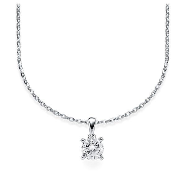 Collier in Weißgold 585 mit 0,5 ct. Brillant tw, vs von Steinberg - Q-ZLJ7G-WW5-1IV4KGZ Collier in Weißgold 585 mit 0,5 ct. Brillant tw, vs von Steinberg - Q-ZLJ7G-WW5-1IV4KGZ