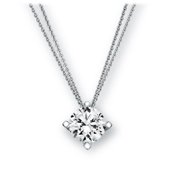 Collier in Weißgold 585 mit 0,7 ct. Brillant tw, si von 123gold - E-36DVE-WW5-1R7K9LZ Collier in Weißgold 585 mit 0,7 ct. Brillant tw, si von 123gold - E-36DVE-WW5-1R7K9LZ