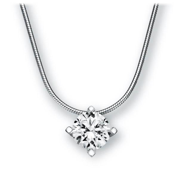 Collier in Weißgold 585 mit 0,7 ct. Brillant tw, si von 123gold - E-36DVQ-WW5-1R7K9LZ Collier in Weißgold 585 mit 0,7 ct. Brillant tw, si von 123gold - E-36DVQ-WW5-1R7K9LZ