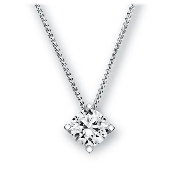 Collier in Weißgold 585 mit 0,7 ct. Brillant tw, si von 123gold - E-36DW6-WW5-1R7K9LZ Collier in Weißgold 585 mit 0,7 ct. Brillant tw, si von 123gold - E-36DW6-WW5-1R7K9LZ