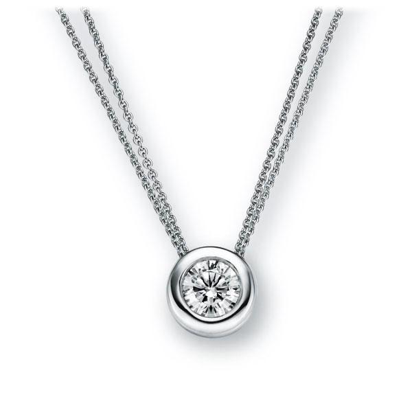 Collier in Weißgold 585 mit 0,7 ct. Brillant tw, si von 123gold - E-36E0E-WW5-1R7KG4Z Collier in Weißgold 585 mit 0,7 ct. Brillant tw, si von 123gold - E-36E0E-WW5-1R7KG4Z