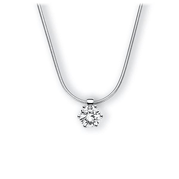 Collier in Weißgold 585 mit 0,7 ct. Brillant tw, vs von 123gold - E-3VBJF-WW5-1IV4HLZ Collier in Weißgold 585 mit 0,7 ct. Brillant tw, vs von 123gold - E-3VBJF-WW5-1IV4HLZ