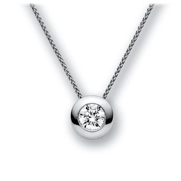 Collier in Weißgold 585 mit 0,7 ct. Brillant tw, vs von acredo - A-11IBX8-WW5-1IV4XRZ Collier in Weißgold 585 mit 0,7 ct. Brillant tw, vs von acredo - A-11IBX8-WW5-1IV4XRZ