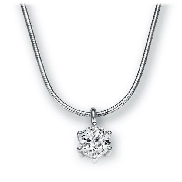Collier in Weißgold 585 mit 1 ct. Brillant tw, vs von 123gold - E-2U6KE-WW5-1IV56WZ Collier in Weißgold 585 mit 1 ct. Brillant tw, vs von 123gold - E-2U6KE-WW5-1IV56WZ