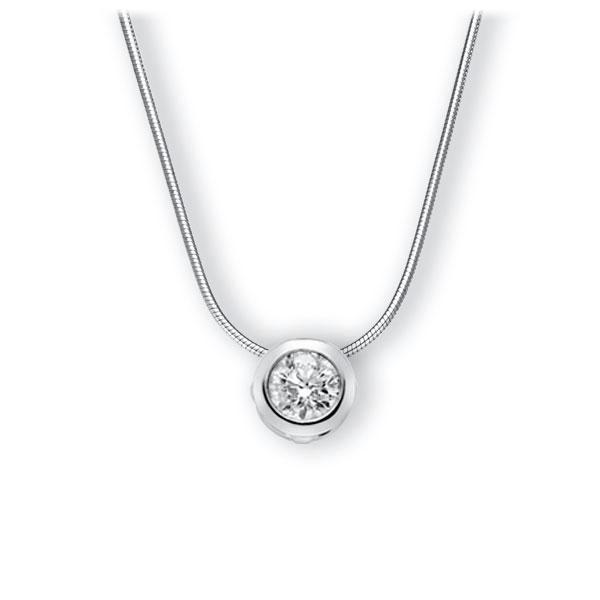 Collier in Weißgold 585 mit 1 ct. Brillant tw, vs von 123gold - E-3WJ4M-WW5-1IV64GZ Collier in Weißgold 585 mit 1 ct. Brillant tw, vs von 123gold - E-3WJ4M-WW5-1IV64GZ