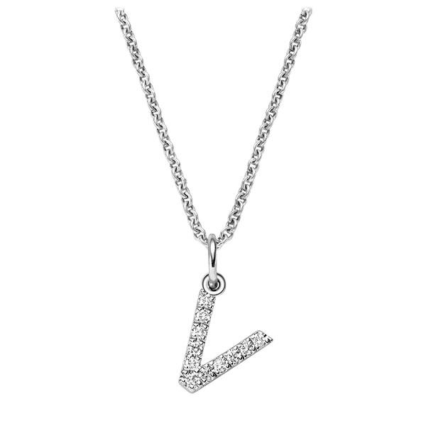 Collier in Weißgold 585 mit zus. 0,055 ct. tw, vs - BD-13KZ9K-W5-1XAPAGZ Collier in Weißgold 585 mit zus. 0,055 ct. tw, vs - BD-13KZ9K-W5-1XAPAGZ