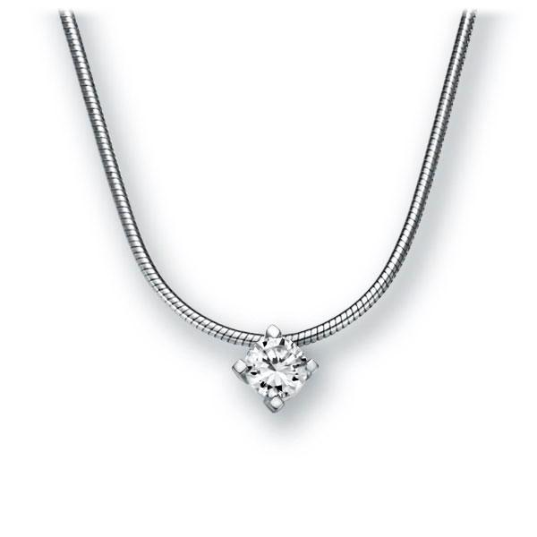 Collier in Weißgold 585 mit zus. 0,15 ct. Brillant tw, vs von 123gold - E-2U6V1-WW5-1Z84YZ Collier in Weißgold 585 mit zus. 0,15 ct. Brillant tw, vs von 123gold - E-2U6V1-WW5-1Z84YZ