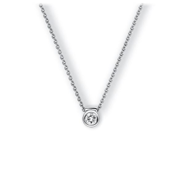 Collier in Weißgold 585 mit zus. 0,15 ct. Brillant tw, vs von 123gold - E-3VB47-WW5-1Z850Z Collier in Weißgold 585 mit zus. 0,15 ct. Brillant tw, vs von 123gold - E-3VB47-WW5-1Z850Z