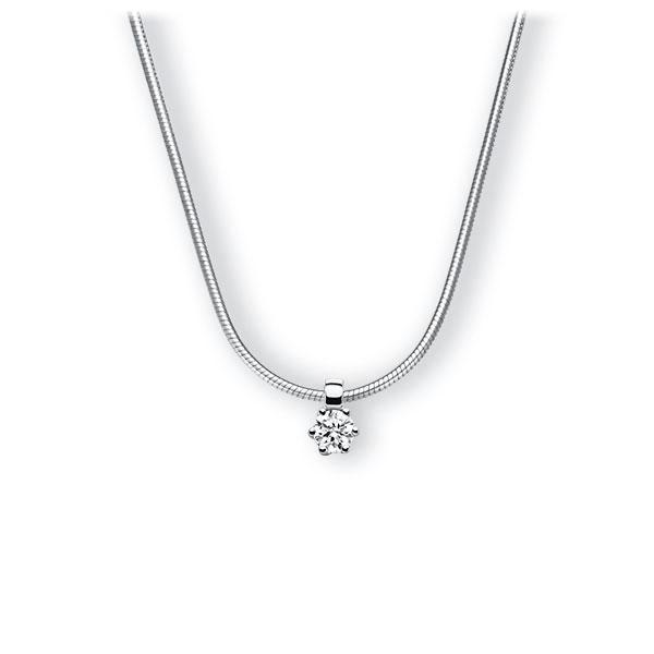 Collier in Weißgold 585 mit zus. 0,15 ct. Brillant tw, vs von 123gold - E-3VBJ9-WW5-1Z84ZZ Collier in Weißgold 585 mit zus. 0,15 ct. Brillant tw, vs von 123gold - E-3VBJ9-WW5-1Z84ZZ