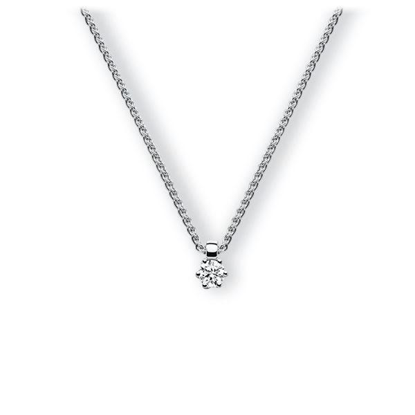 Collier in Weißgold 585 mit zus. 0,15 ct. Brillant tw, vs von 123gold - E-3VBKJ-WW5-1Z84ZZ Collier in Weißgold 585 mit zus. 0,15 ct. Brillant tw, vs von 123gold - E-3VBKJ-WW5-1Z84ZZ