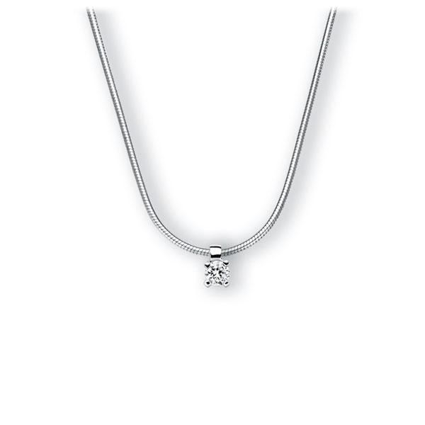 Collier in Weißgold 585 mit zus. 0,15 ct. Brillant tw, vs von 123gold - E-3WI8Y-WW5-1Z84YZ Collier in Weißgold 585 mit zus. 0,15 ct. Brillant tw, vs von 123gold - E-3WI8Y-WW5-1Z84YZ