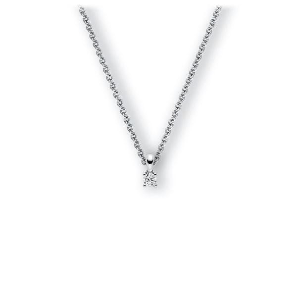 Collier in Weißgold 585 mit zus. 0,15 ct. Brillant tw, vs von 123gold - E-3WICN-WW5-1Z84YZ Collier in Weißgold 585 mit zus. 0,15 ct. Brillant tw, vs von 123gold - E-3WICN-WW5-1Z84YZ