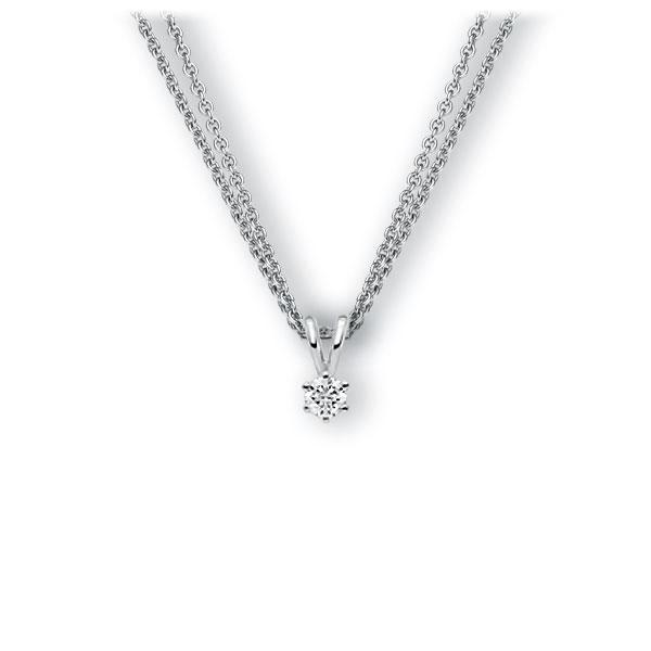 Collier in Weißgold 585 mit zus. 0,15 ct. Brillant tw, vs von 123gold - E-3WJUJ-WW5-1Z84ZZ Collier in Weißgold 585 mit zus. 0,15 ct. Brillant tw, vs von 123gold - E-3WJUJ-WW5-1Z84ZZ