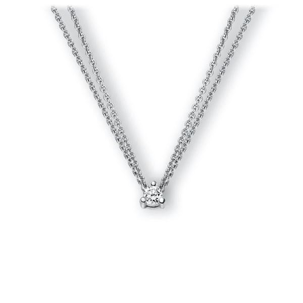 Collier in Weißgold 585 mit zus. 0,15 ct. Brillant tw, vs von 123gold - E-3WK4K-WW5-1Z84YZ Collier in Weißgold 585 mit zus. 0,15 ct. Brillant tw, vs von 123gold - E-3WK4K-WW5-1Z84YZ