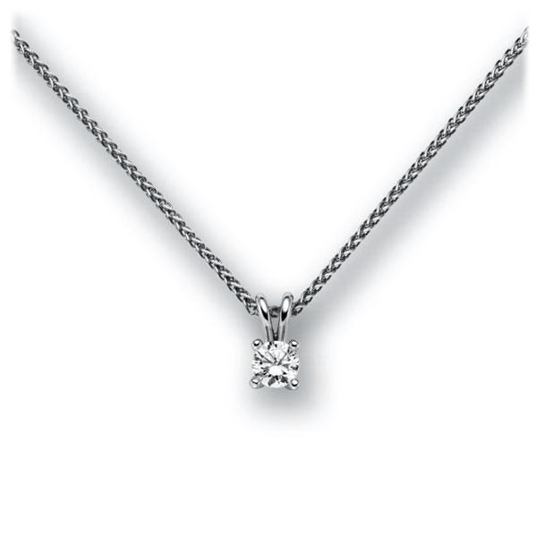 Collier in Weißgold 585 mit zus. 0,15 ct. Brillant tw, vs von acredo - A-10LZ6E-WW5-1TXE9Z Collier in Weißgold 585 mit zus. 0,15 ct. Brillant tw, vs von acredo - A-10LZ6E-WW5-1TXE9Z