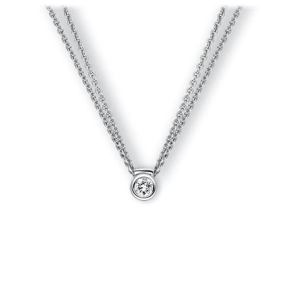 Collier in Weißgold 585 mit zus. 0,1 ct. Brillant tw, vs von 123gold - E-3VB5T-WW5-1Z8K4Z Collier in Weißgold 585 mit zus. 0,1 ct. Brillant tw, vs von 123gold - E-3VB5T-WW5-1Z8K4Z