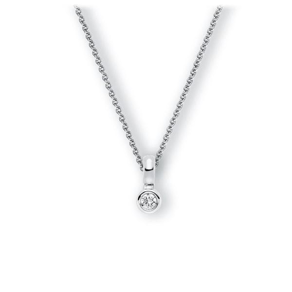 Collier in Weißgold 585 mit zus. 0,1 ct. Brillant tw, vs von 123gold - E-3WIUP-WW5-1Z8K4Z Collier in Weißgold 585 mit zus. 0,1 ct. Brillant tw, vs von 123gold - E-3WIUP-WW5-1Z8K4Z