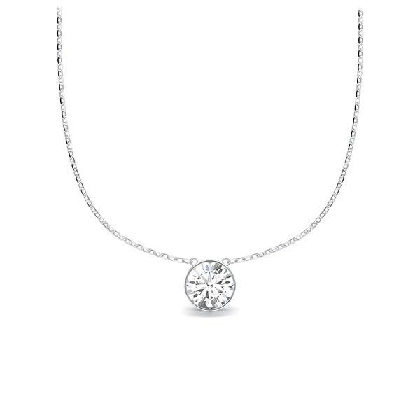Collier in Weißgold 585 mit zus. 0,25 ct. Brillant tw, si von Steinberg - Q-ZLIRW-WW5-1U125DZ Collier in Weißgold 585 mit zus. 0,25 ct. Brillant tw, si von Steinberg - Q-ZLIRW-WW5-1U125DZ
