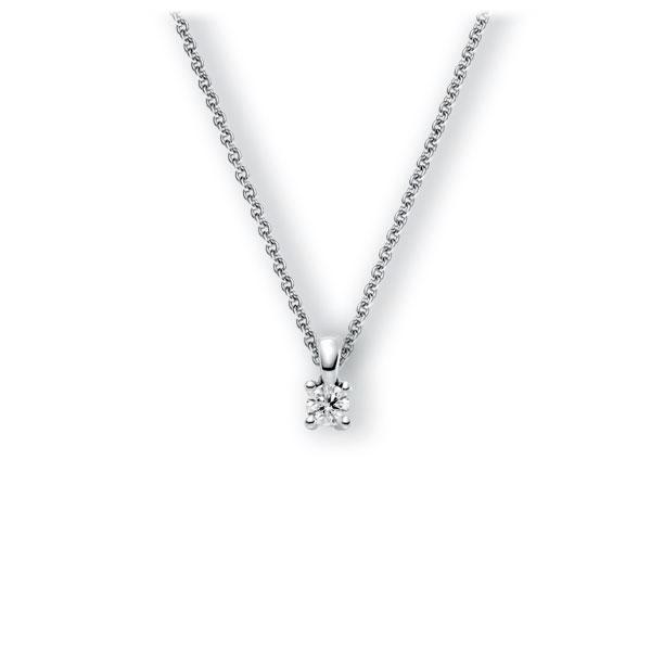 Collier in Weißgold 585 mit zus. 0,25 ct. Brillant tw, vs von 123gold - E-3WICP-WW5-1TT9JZ Collier in Weißgold 585 mit zus. 0,25 ct. Brillant tw, vs von 123gold - E-3WICP-WW5-1TT9JZ