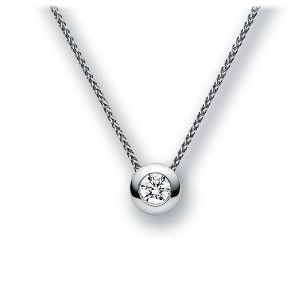Collier in Weißgold 585 mit zus. 0,25 ct. Brillant tw, vs von acredo - A-11IBWJ-WW5-1TXF4Z Collier in Weißgold 585 mit zus. 0,25 ct. Brillant tw, vs von acredo - A-11IBWJ-WW5-1TXF4Z