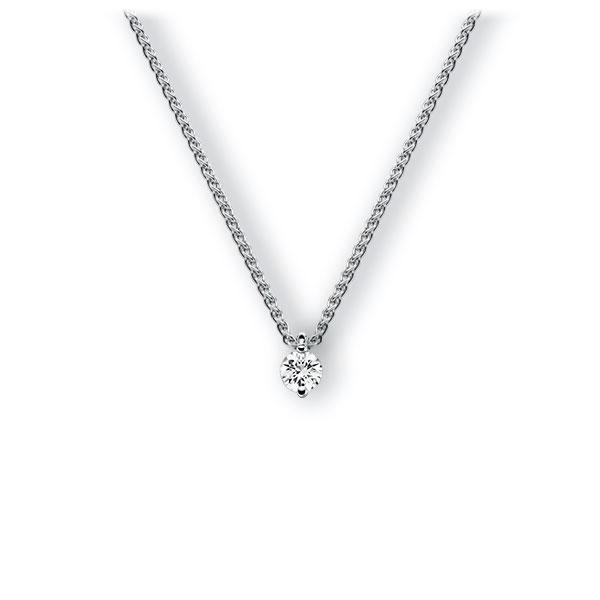 Collier in Weißgold 585 mit zus. 0,2 ct. Brillant tw, vs von 123gold - E-3WI4P-WW5-1TNH9Z Collier in Weißgold 585 mit zus. 0,2 ct. Brillant tw, vs von 123gold - E-3WI4P-WW5-1TNH9Z