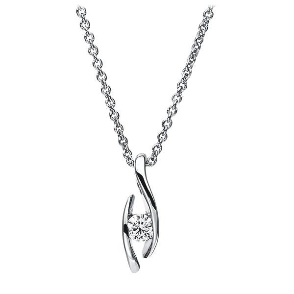 collier in White gold 14K (585/1000) with in total 0,15 ct. brilliant tw,si - BD-13QCFB-W5-1XA3STZ collier in White gold 14K (585/1000) with in total 0,15 ct. brilliant tw,si - BD-13QCFB-W5-1XA3STZ