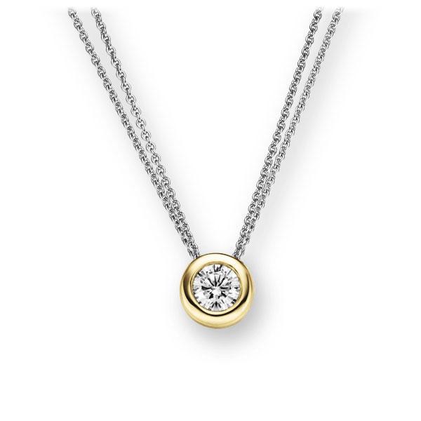 Collier in witgoud 14 kt. geelgoud 14 kt. met 0,3 ct. Briljant tw,vs van Eternal Touch - E-2TX1V-WG5-1IV5DGZ Collier in witgoud 14 kt. geelgoud 14 kt. met 0,3 ct. Briljant tw,vs van Eternal Touch - E-2TX1V-WG5-1IV5DGZ